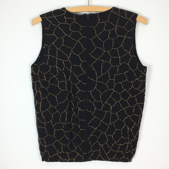 Vintage European Sleeveless Beaded Knit Top - Picture 2 of 13